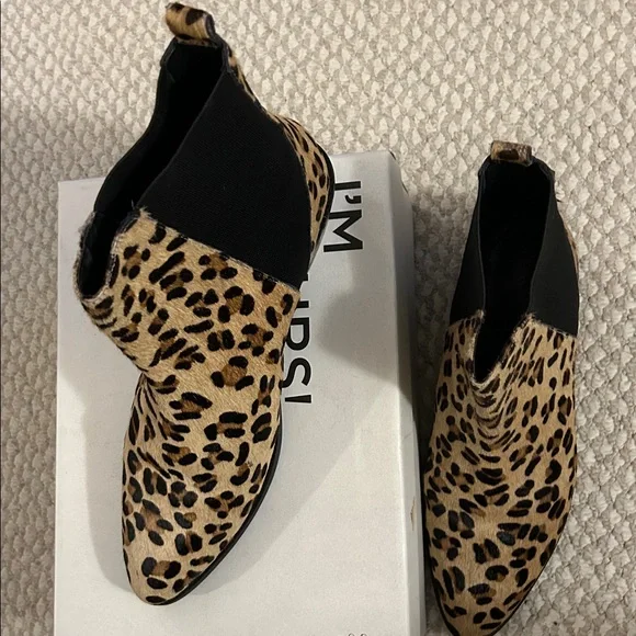 Long Tall Sally Leopard Suede Western Boots - Picture 3 of 6